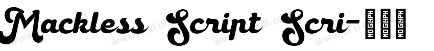 Mackless Script Scri字体转换